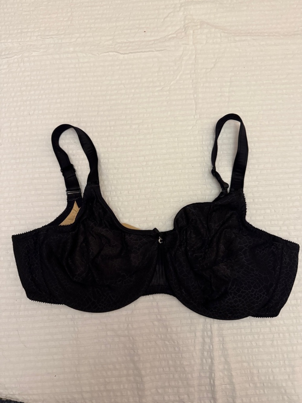 Chantelle Black Lace Underwire Bra - 42D